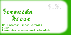 veronika wiese business card